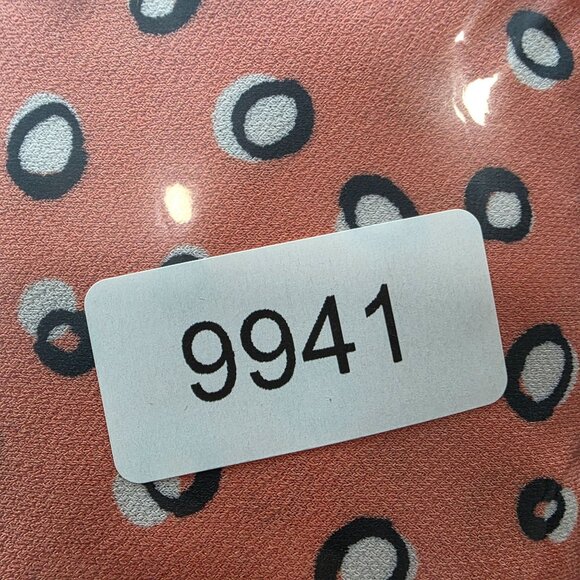 Womens Monroe and Main Peach Dot Print Sleeveless Blouse Polyester Stretch 3X - Picture 8 of 8